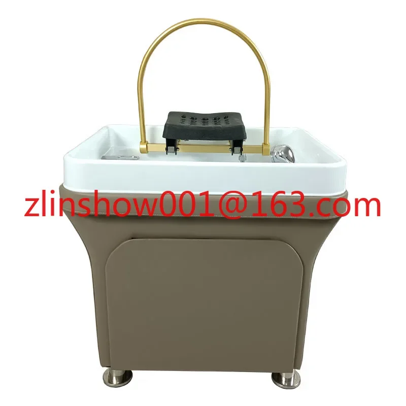 New Mobile Shampoo Basin Barber Shop Spa Fumigation Water Circulation Head Treatment Facial Bed Massage Couch Shampoo Chair 4