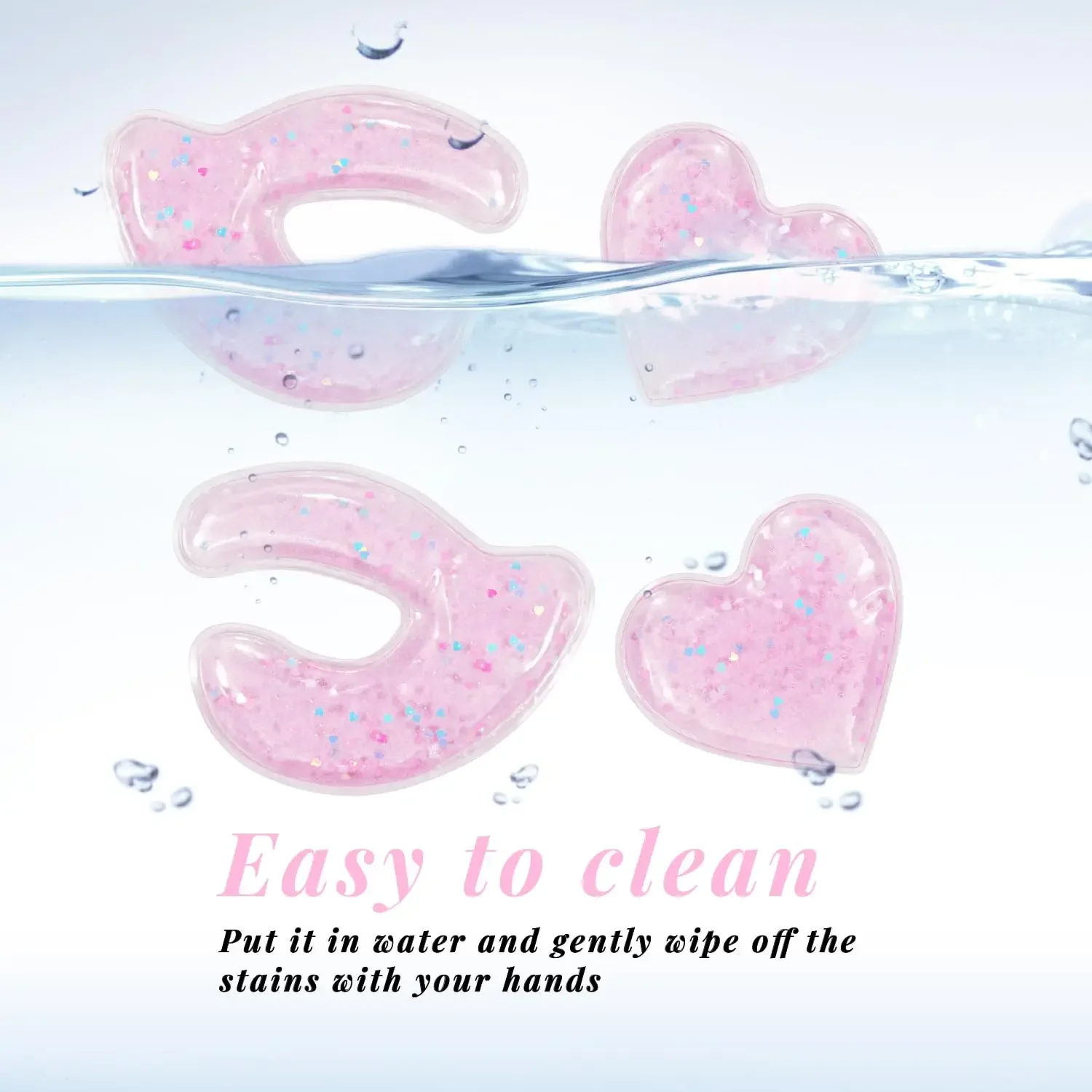 Reusable Eye Pads Gel Under Eye Pads Cold Warm Eye Compress for Reduce Puffiness Circles Wrinkle Cooling Eye Mask Ice Packs