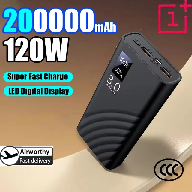 ONEPLUS Power Bank 500000mAh 120W Super Fast Charging Large Capacity Battery Charging Powerbank For IPhone Xiaomi Samsung Huawei