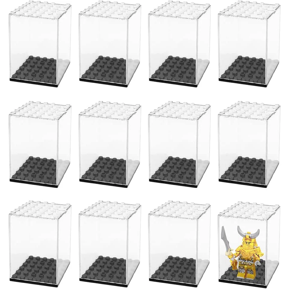 Acrylic Minifigure Display Case,dustproof Stackable Building Block