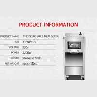 Meat Slicer Manual Sliced Cutting Machine Automatic Delivery Frozen Beef Mutton Roll Cutter For Kitchen Commercial 2