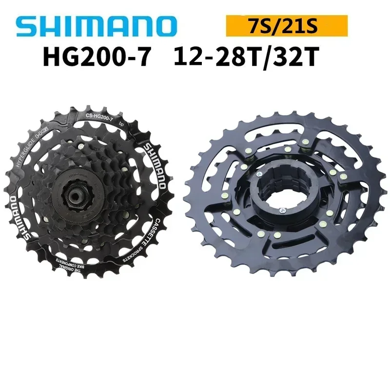 Bicycle cassette Bicycle parts SHIMANO Tourney HG200 7s 12-28T/12-32T 8s 12-32T 9s 11-32/34T Cassette CS-HG200-7/8/9 For Mountain Bike Bicycle