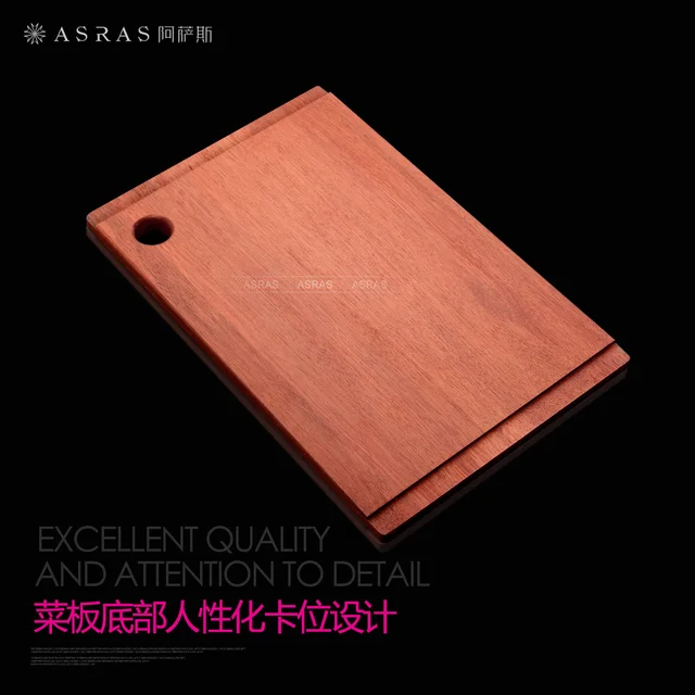 Solid Wood Mahogany Thickened Cutting Board