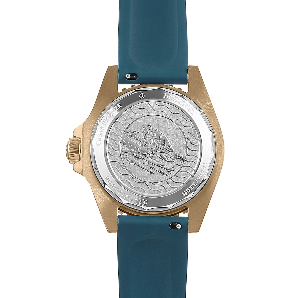 Boderry Bronze Watch Seaturtle Titanium Diver Luxury Wristwatch Automatic Mechanical Wristwatch Sport 100M Waterproof Luminous