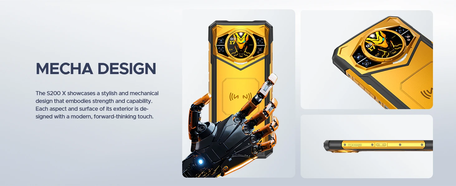 Phone robust DOOGEE S200 X 5G 32Go 512go Smartphone screen IPS ”FHD 120Hz battery mAh dimension phones
