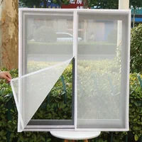 White ，Multi size window mesh with zipper Self-adhesive zipper ,mosquito nets for windows anti mosquito window door curtain mesh 4