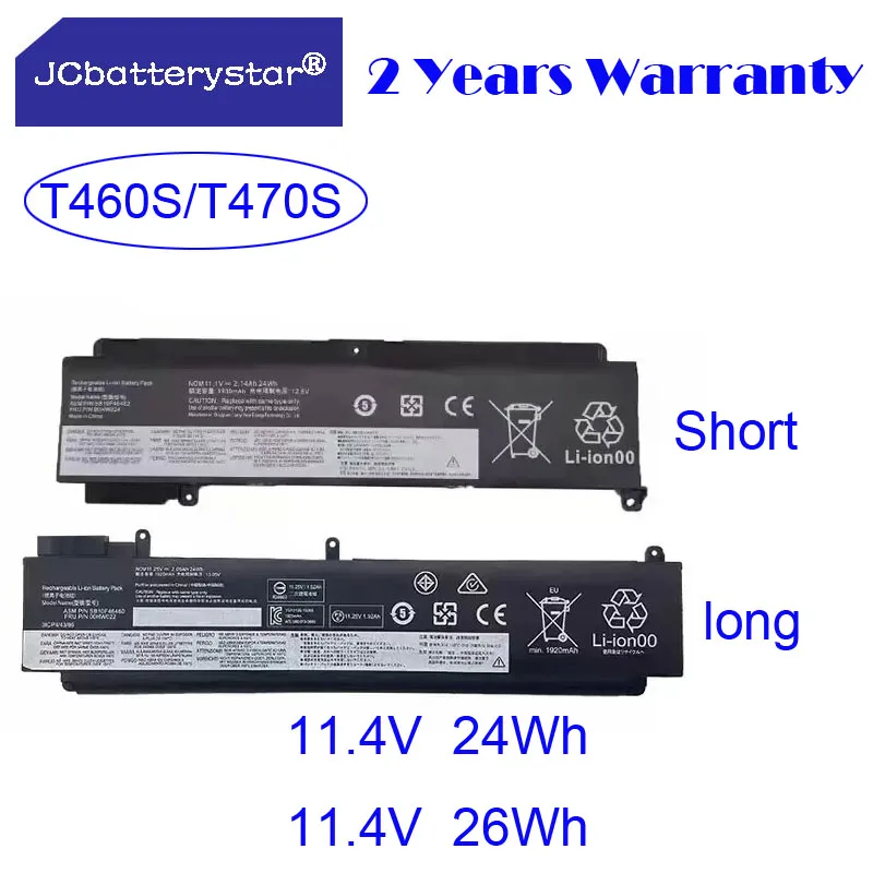 Batteria Jc 01 Av405 Per Lenovo Thinkpad T460S T470S Serie 01 Av406 01 Av462 00 Hw024 00 Hw025 00 Hw038 Sb10J79002 Muslimb Sb10K97605