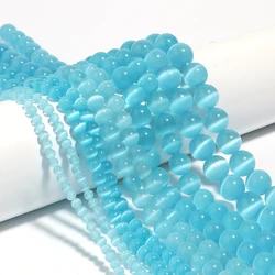 Beads in Pietra Naturale Tonda Occhio di Tigre Turchese per Fai-da-te e Creazione di Decorazioni