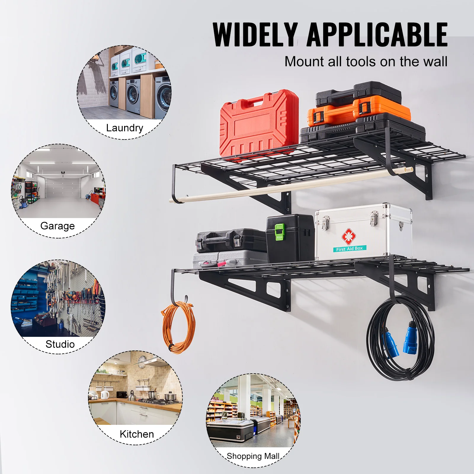 Wall Mounted Power Tool Rack 6