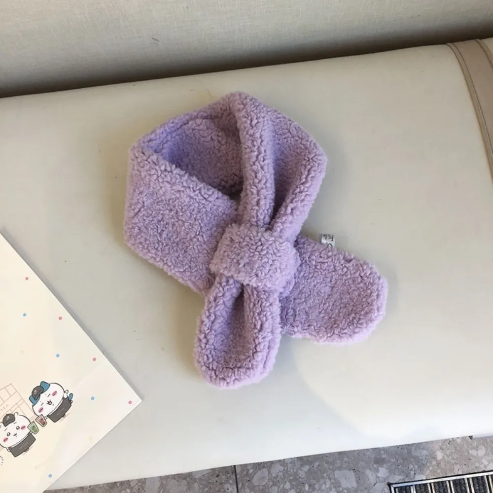 패션 따뜻한 어린이 겨울 스카프 부드러운 목 워머 귀여운 두꺼운 어린이 숄  소년 소녀용