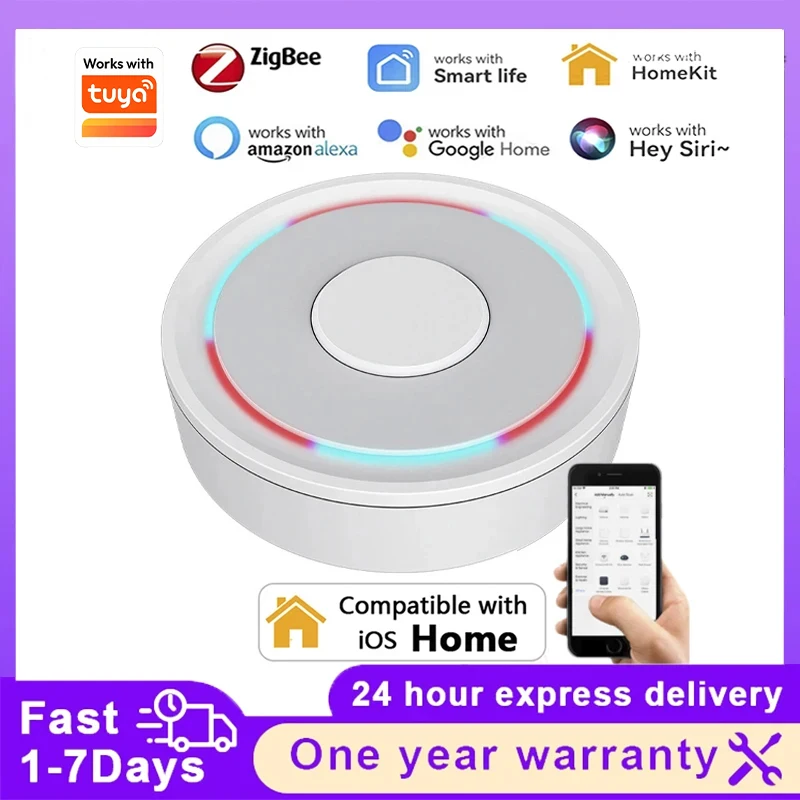 Tuya Smart Life ZigBee Gateway Hub - Wireless/Wired Smart Home Control Bridge