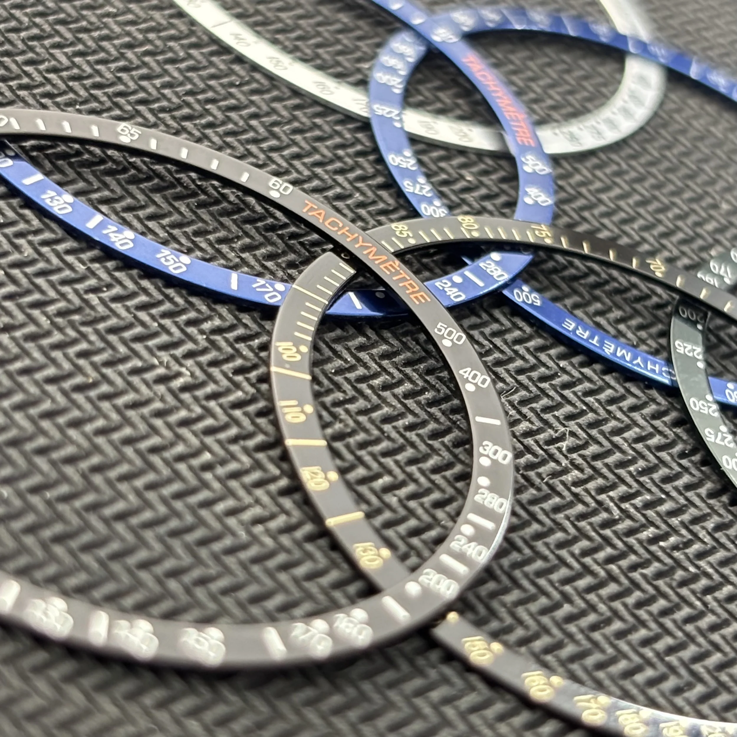 Flat Aluminum Bezel Men Watch Insert vk63 Case Watch Accessories Parts For VK63quartz Movement Watches 38.5*34mm