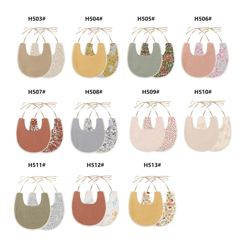 

Нагрудник для кормления младенцев, мягкая хлопковая бандана, муслиновое впитывающее слюну полотенце, шарф для слюней для ткань