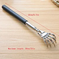 1 Random Color Portable Stretchable Scratch Tool, Adjustable Length Claw-shaped Stainless Steel Stretchable Scratch and Massage Device - Image 4
