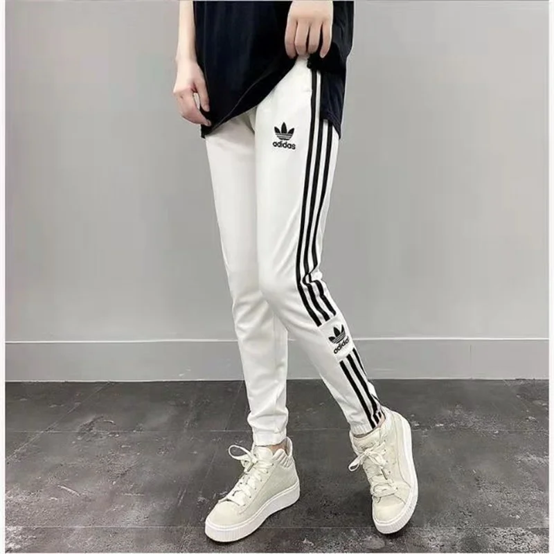 Adidas Breathable Trousers Men and Women Retro Popular Cotton Fashionable Slimming Jogger Sweatpants Multicolor casual sports pants