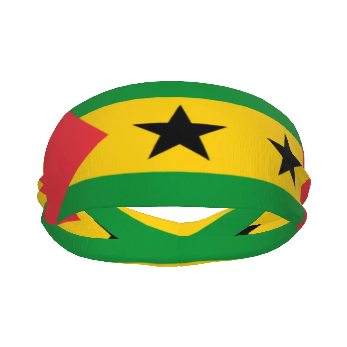 

Повязка на голову с флагом Сан-Томе и Принсипи, повязка на голову, повязка на голову для тенниса, тренажерного зала, фитнеса, головной убор, аксессуары для волос