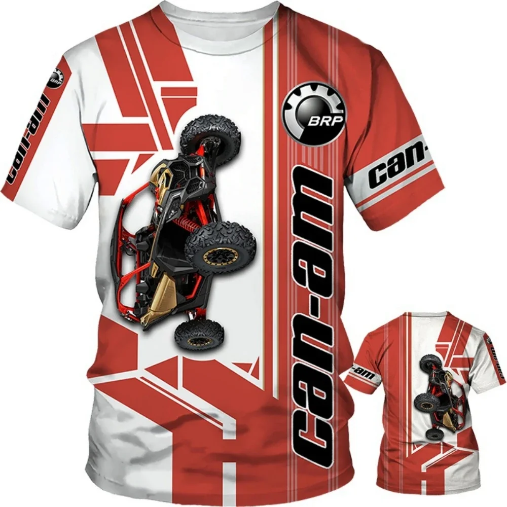 2025 패션 BRP 캔암 오토바이 남성 티셔츠 3D 프린팅 유니섹스 쿨 레이싱 팀 저지 아웃도어 스포츠 반팔  티탑스-Freehip.co.kr