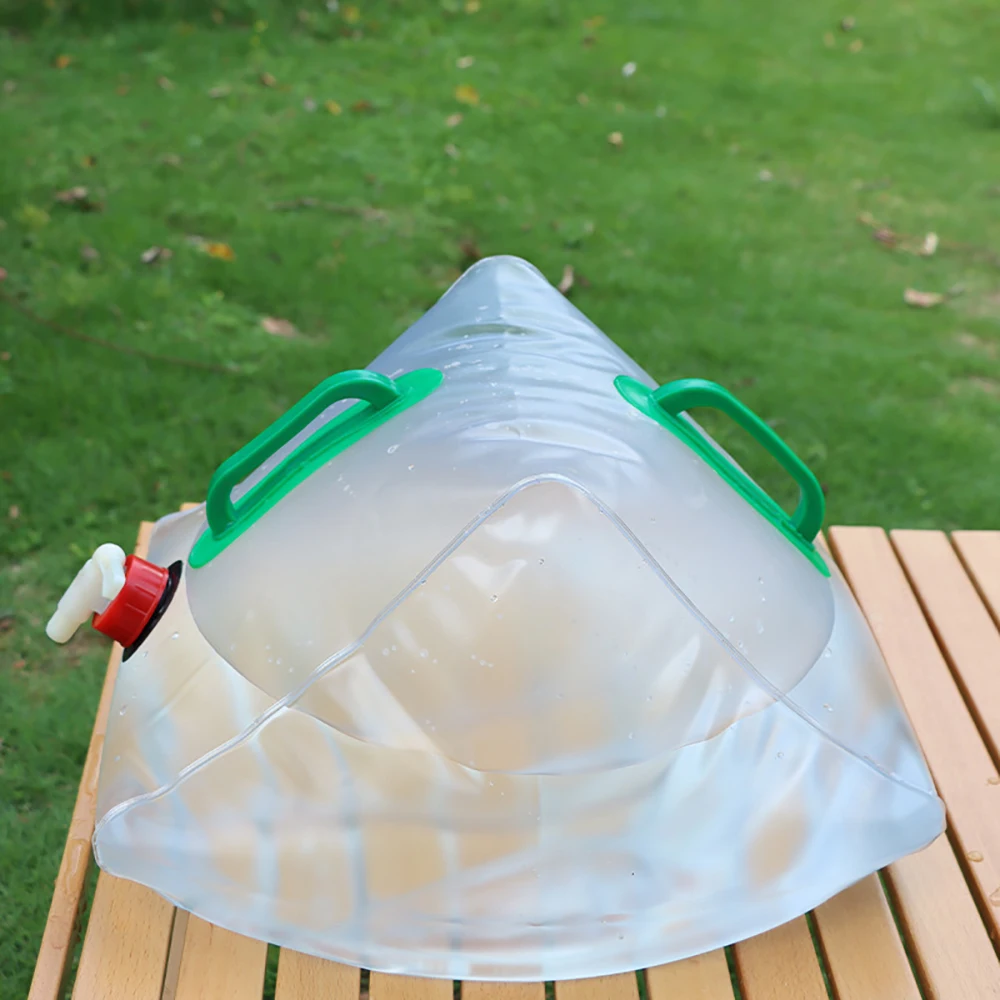 20L Collapsible Water Container Spigot for Camping PVC Food Grade Water Jug Beverage Folding Storage Bag for Hiking