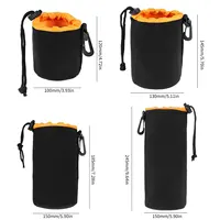 Waterproof Soft Neoprene Camera Lens Pouch Bag Drawstring Protector Case 5