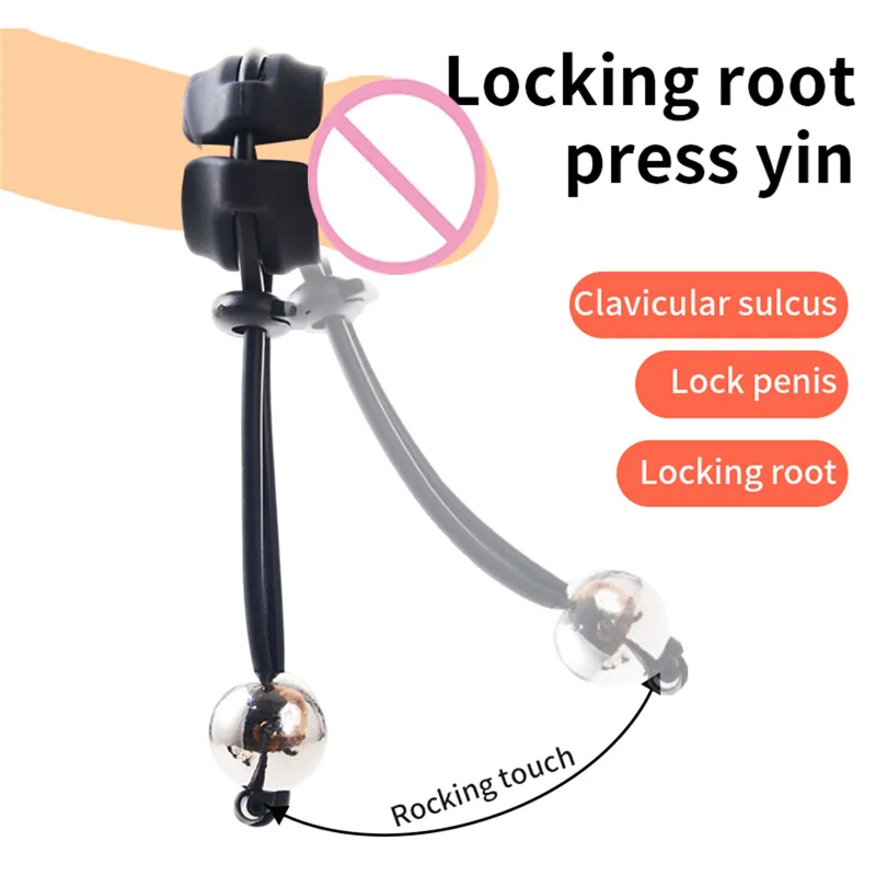Male Sex Toys Men Cock Rings Drop Ball Heavy Weight Stretcher Silicone Penis Ring Enlargement Extender Pull Eexercise Tool Adult Erotic Toys