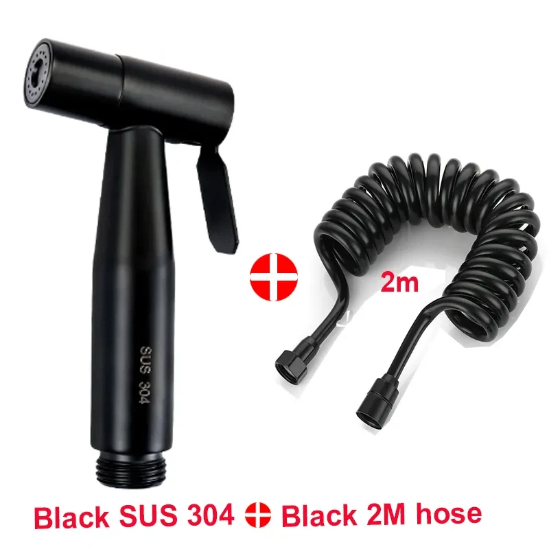 Handheld Stainless Steel Toilet Companion Set, Toilet Flushing Boosting Spray Head, Toilet Women's Washers Accessories 6