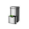40L+40L Wholesale Large Capacity Automatic Intelligent Classification Stainless Steel Trash Cans Trash Can Compactor 1