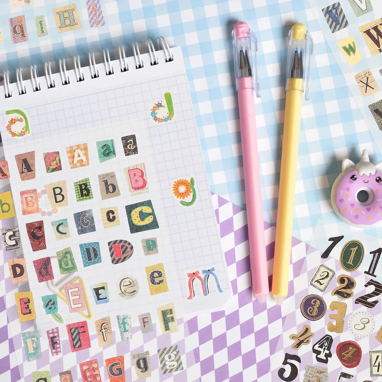 6 Sheet Stickers Graffiti Creative Style Letters Numbers Notebook Decorative Adhesive Decals For Scrapbook Crafts decorative stickers self adhesive stickers stationery stickers paper stickers adhesive stickers decorative labels stickers diy scrapbooking accessories