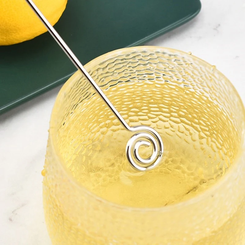 24cm Long Handle Glass Honey Spoon Kitchen Gadget Honey Jar Coffee Stirring Long Glass Bee Dipper Stirrer Muddler