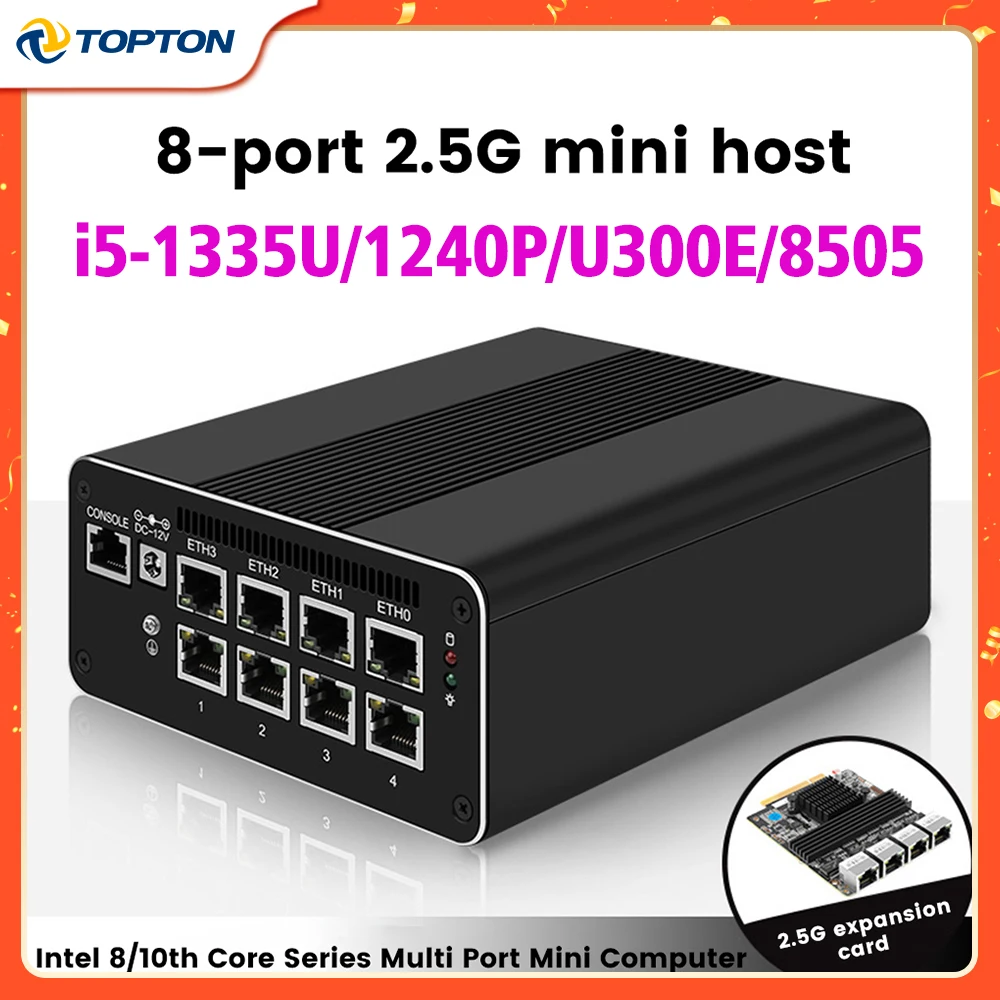 Topton-13th-Gen-Firewall-Soft-Router-2-10G-SFP-4xi226-V-i5-1335U-1240P ...