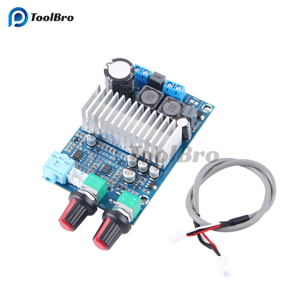 

TPA3116 Subwoofer Amplifier Digital Audio Board Mono Power Amp Sound Amplifier 100W Bass AUX For Passive Speaker