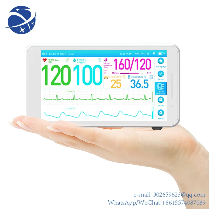 

Yyhc купить новый прибор для измерения артериального давления Holter устройство 3 поводка ЭКГ ветеринарный Карманный Wifi медицинское здоровье верхняя рука автоматический BP