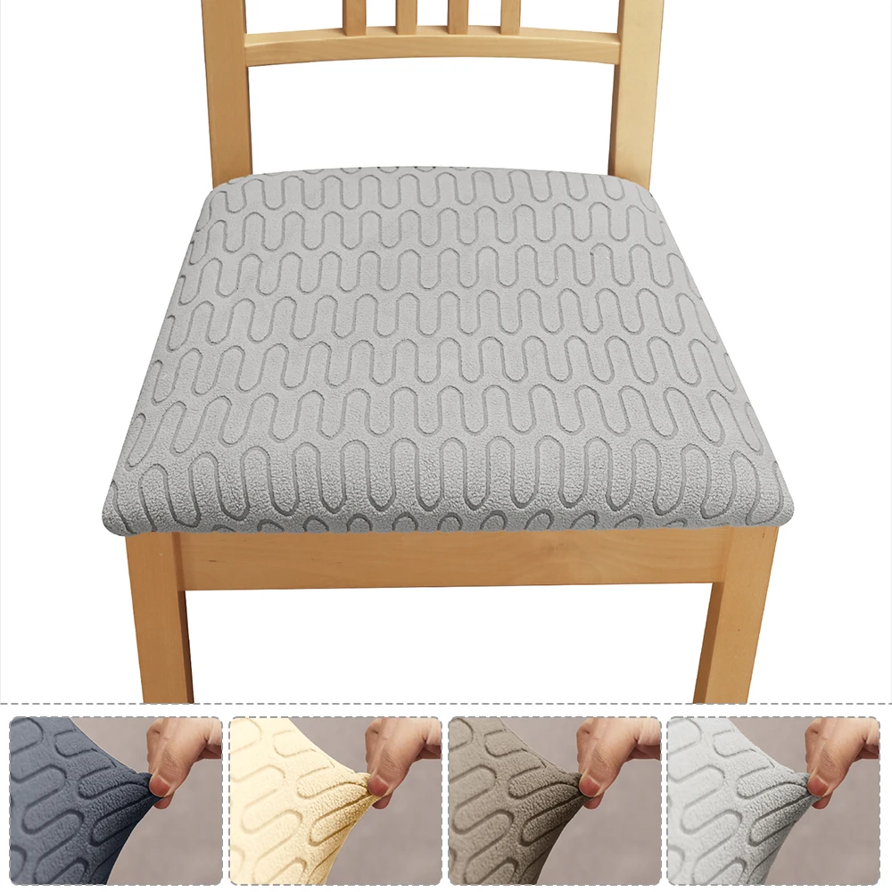 

ETERNAL Elastic Chair seat Cover Stretch Chair Cushion Covers Removable Washable Chair Cover For Hotel Wedding Dining Room 1PC