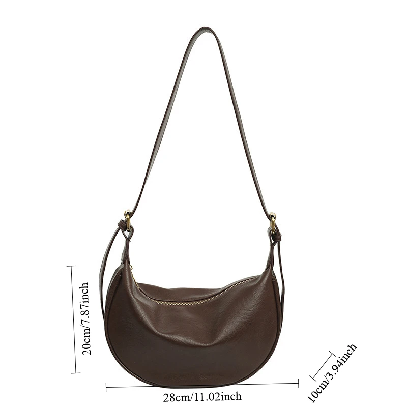 2025 Large Capacity Soft Crossbody Bags for WomenLuxury Handbags Solid Shoulder Bags Female Casual Travel Hobos Bag Vintage Sac 6