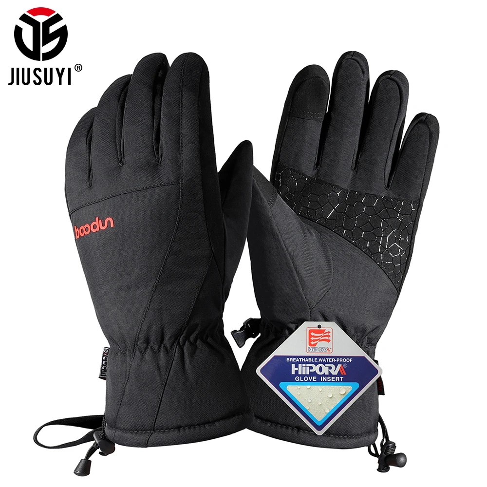 Professional Winter Warm Ski Gloves TouchScreen Waterproof Outdoor Cold Weather Cycling Snowboard Non-Slip Full Finger Men Women