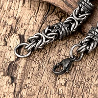 Vintage Braided Stainless Steel Men's Bracelet Hip Hop Simple Braided Lantern Hand Chain For Male boyfriend Trendy Bangle Gifts 2