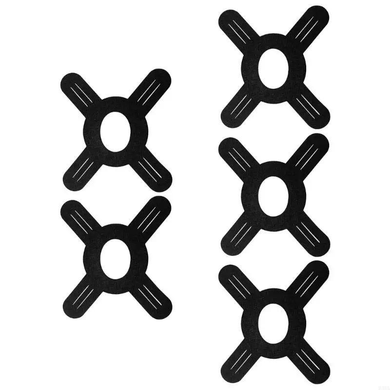 5 Stück Sport-Tape in X-Form, elastisches Kinesiologie-Tape, unterstützendes Muskelband für Volleybälle, Basketball, Training – Detail 9