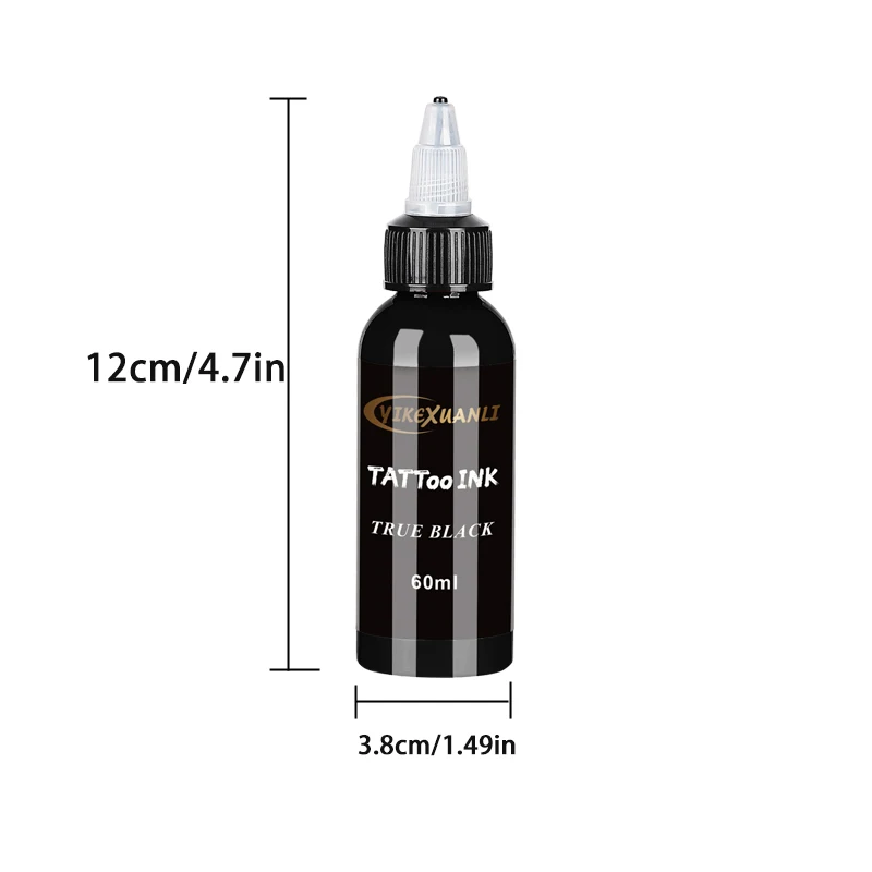 60ml red/black Tattoo Ink Pigment with box Body Art Tattoo Kits Professional Beauty Paints Makeup Tattoo Supplies Semi-permanent 2