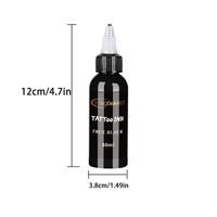 60ml red/black Tattoo Ink Pigment with box Body Art Tattoo Kits Professional Beauty Paints Makeup Tattoo Supplies Semi-permanent 2