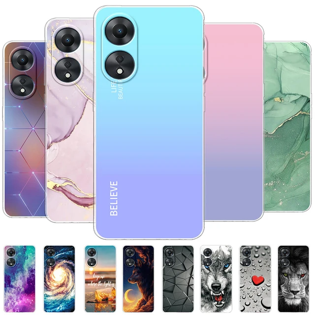 Funda para OPPO A58 5G/A78 5G Carcasa Caso Transparente Silicona Brillos  Purpurina Líquida Case TPU Suave Protectora Prueba de Golpes Compatible con OPPO  A58 5G/A78 5G (B) : : Electrónicos