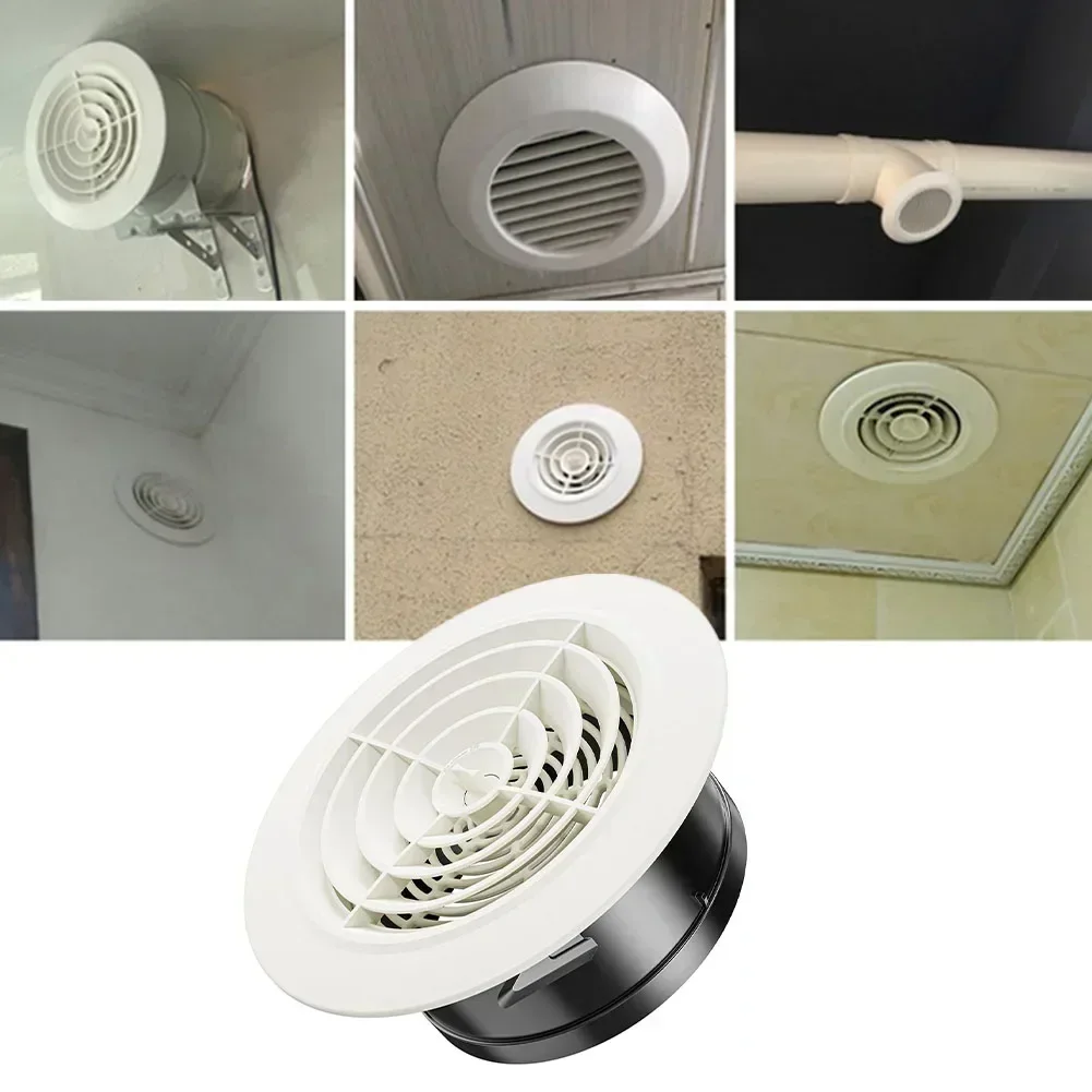 Vent Cover Ventilation Grille Air Circulation Vents Cover Rotating Button ABS Ventilation Grille Adjustable Wall Interior Vent