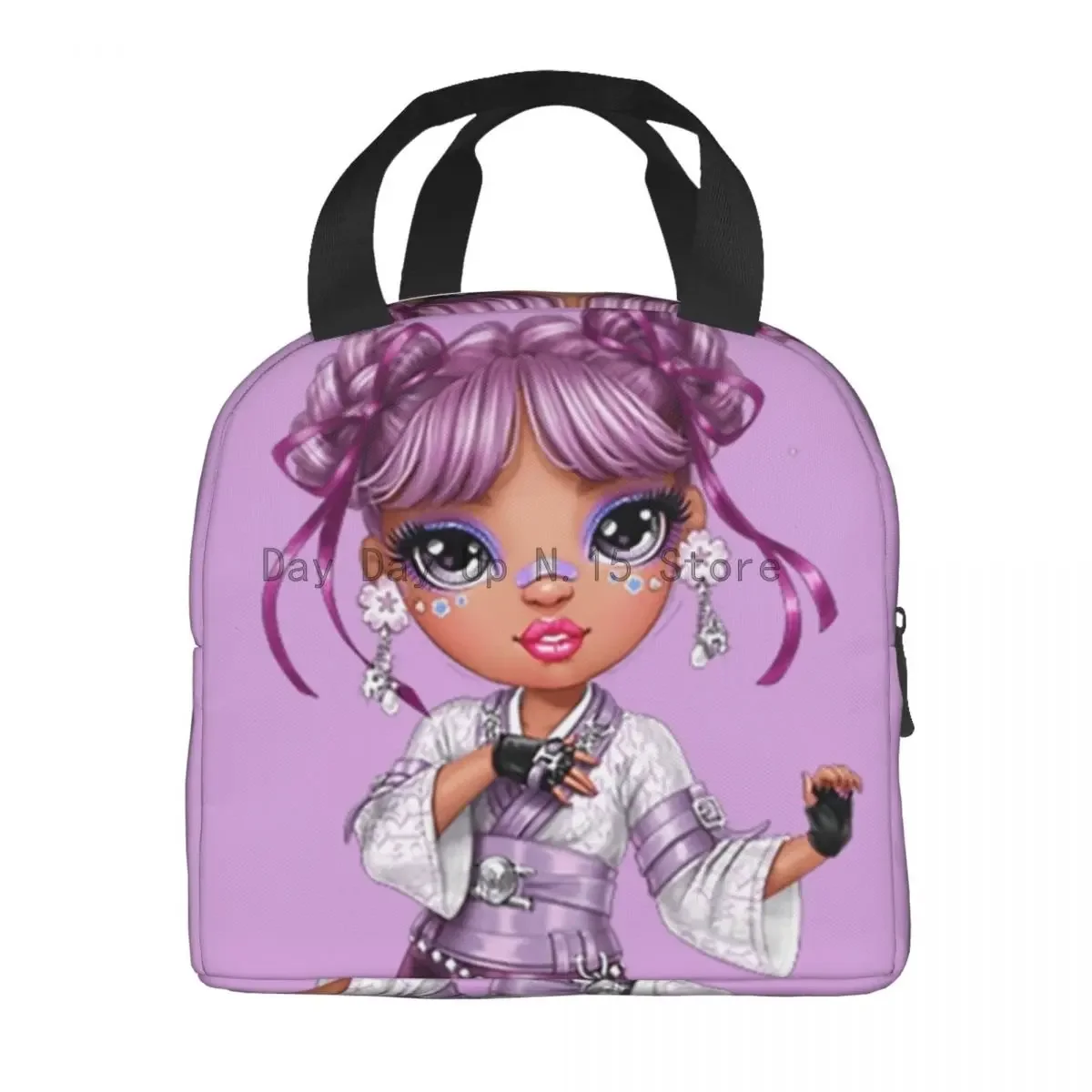 Rainbow High Lila Yamamoto Portable Lunch Box Multifunction Thermal Cooler Food Insulated Lunch Bag School Children Student