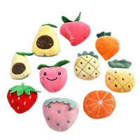 10pcs Mini Claw Machine Stuffed Toys Accessories Cartoon Fruit Cute Animal Children DIY Automatic Doll Machines Prizes Girl Gift 1