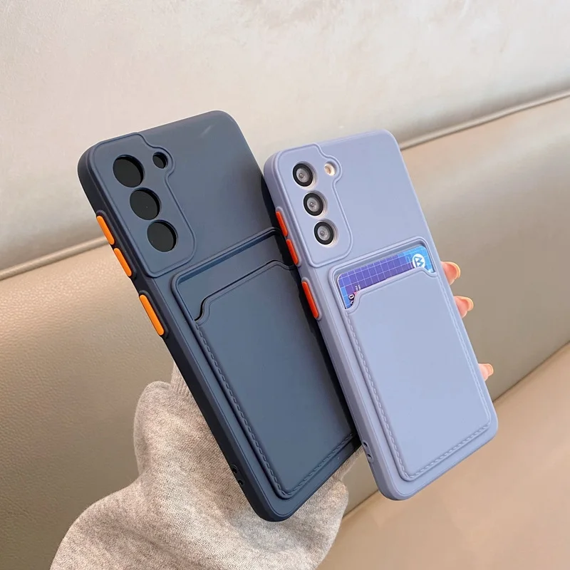 best case for samsung Card Slot Case For Samsung Galaxy S22 S21 Ultra S20 FE Plus A52 A53 A72 A33 A32 M52 5G A12 A51 A71 A52S Camera Protection Cover cute phone cases for samsung 