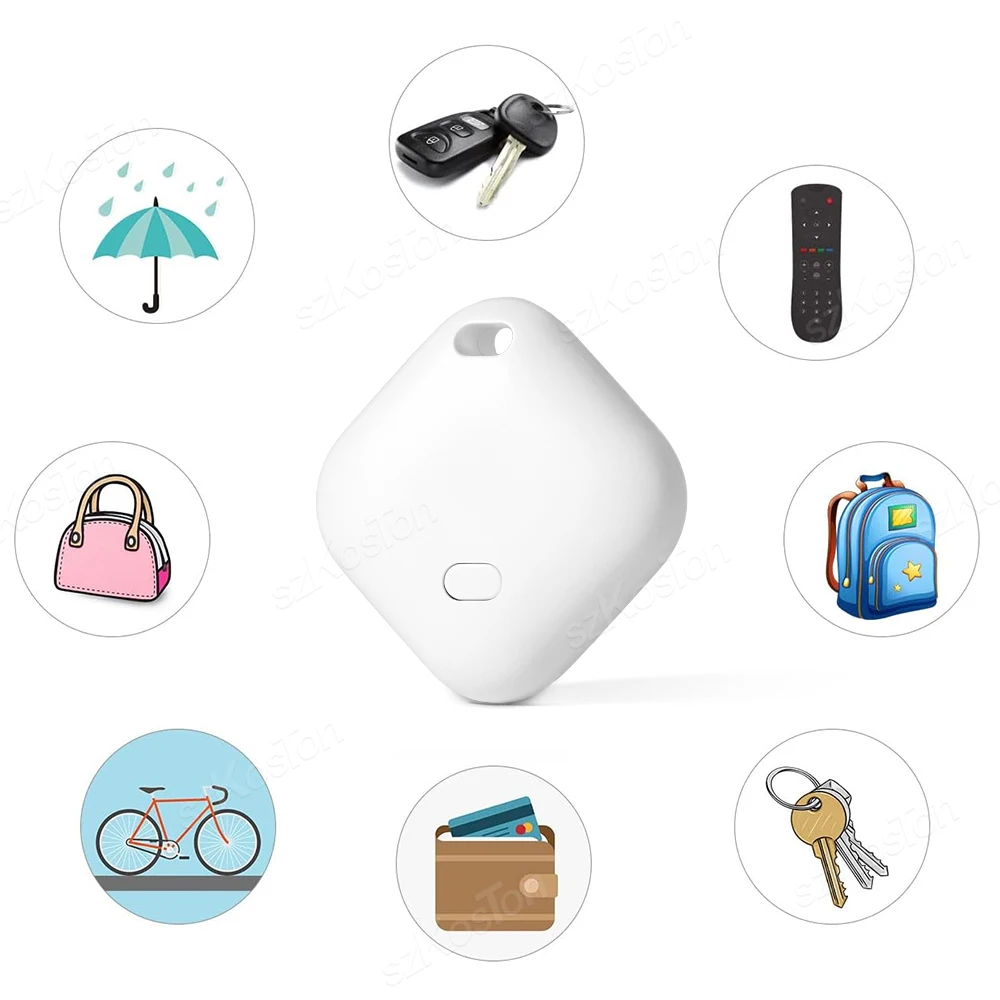 Smart Mini Locator Works With Apple Find My App Tracker And Keys Finder For Lost Keys Pets Bags Wallets Luggage Only For IOS 5