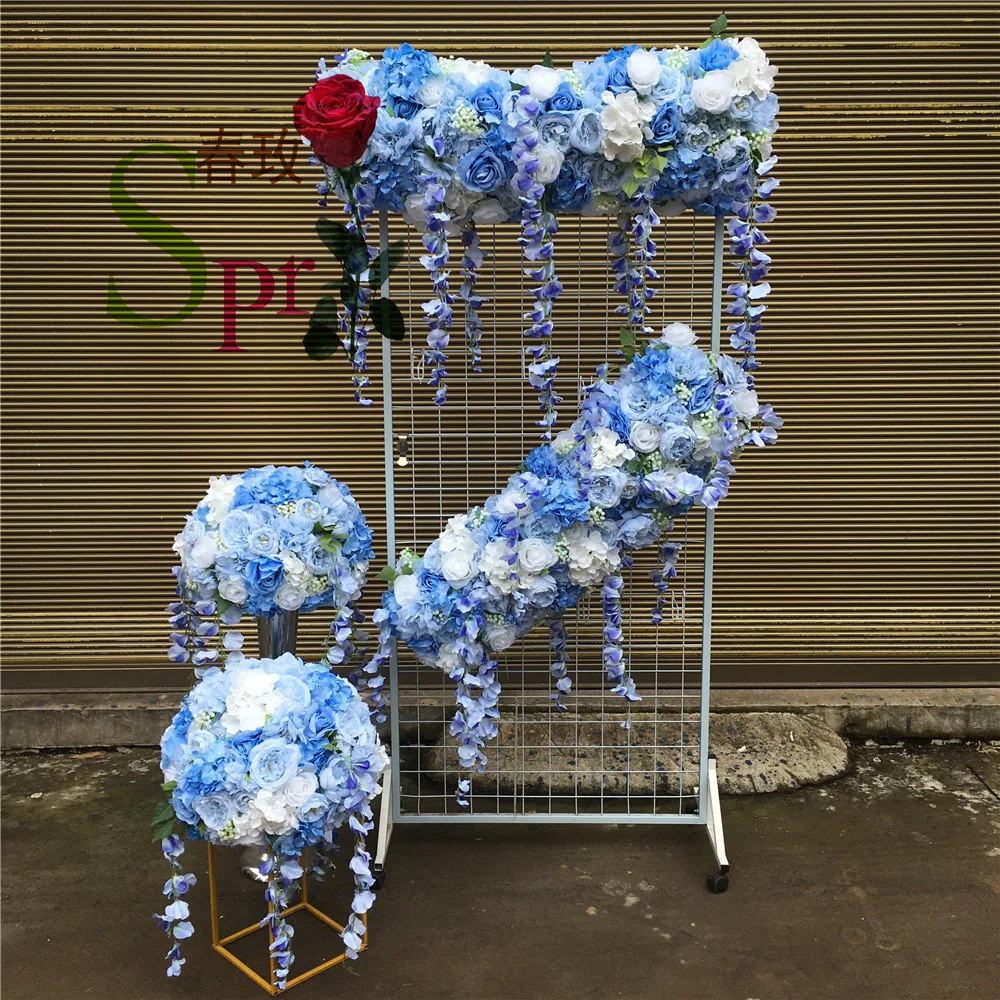 

SPR Artificial Roses Peony Floral Bouquet Decorative Silk Flower Supplies Events Rustic Wedding Bride Chuppah Arch