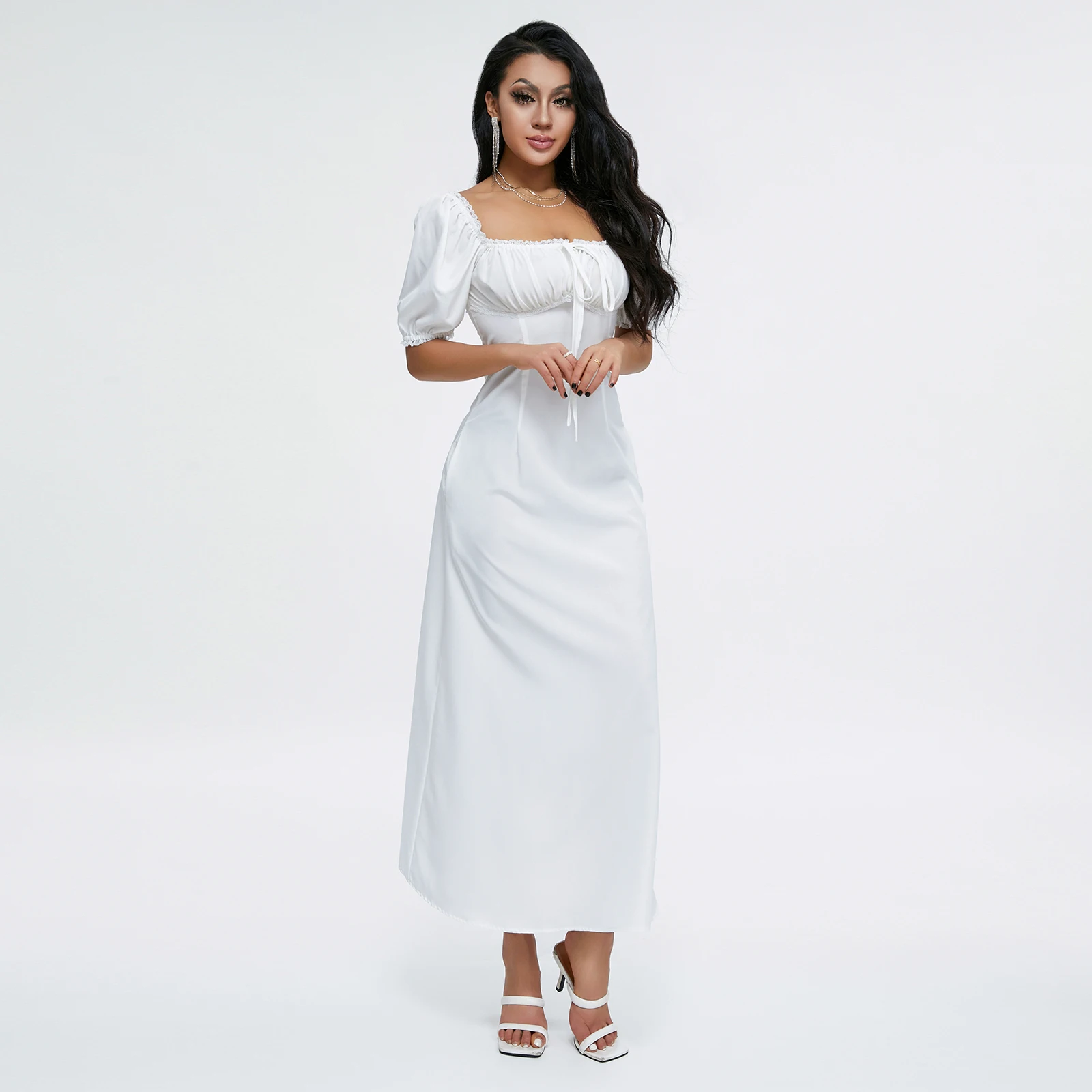 

New Fashion Women Sling Dresses Sleeveless Off Shoulder Midi Party Street Abstract Pattern Print Summer Dress Hot Sale XS-L