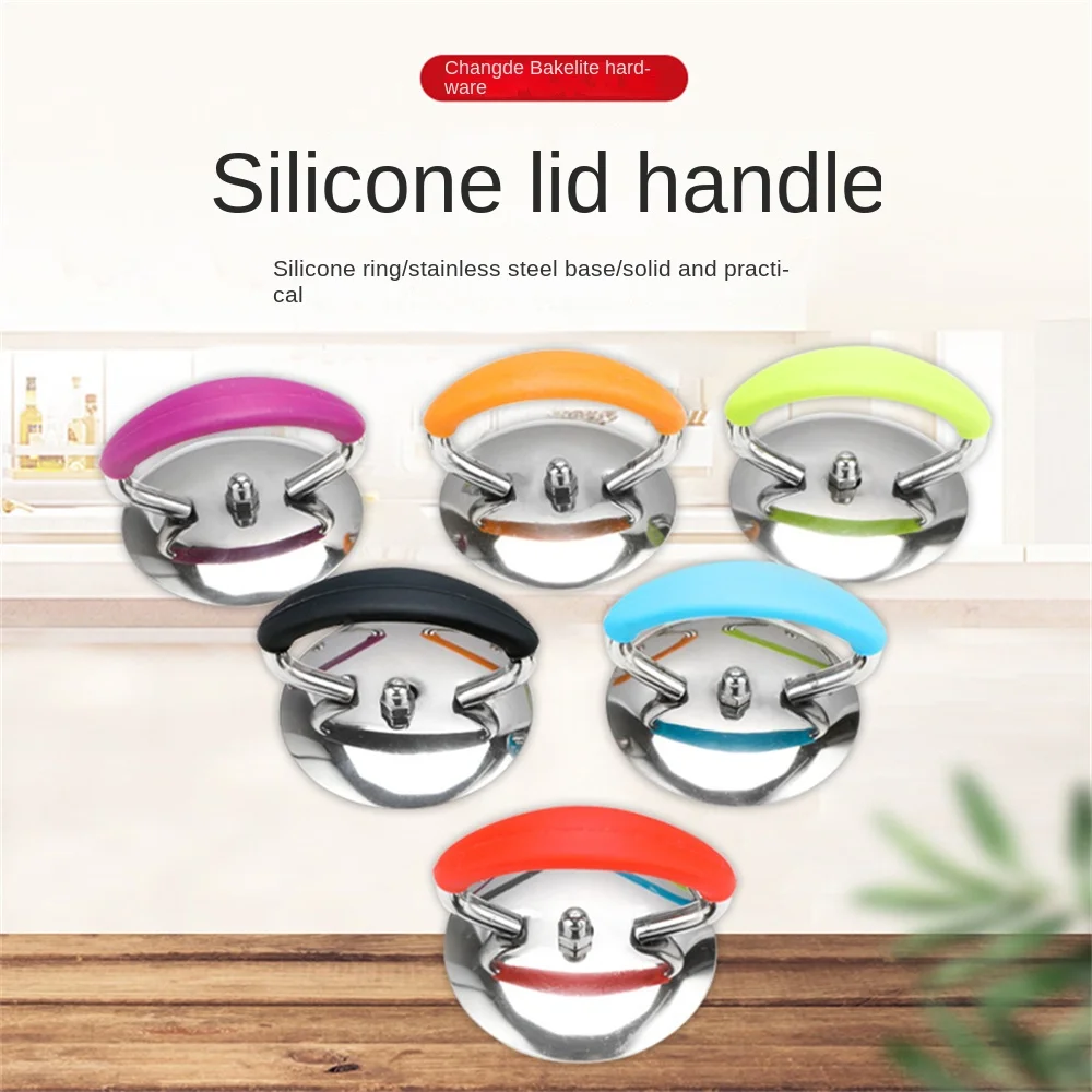 Cookware Pot Lid Modern Fire Prevention Thickening Comfortable Human Mechanics Design Kitchen Tools Pan Holding Handles Silicone