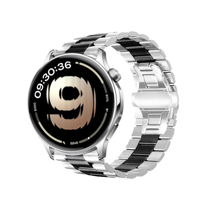 Premium 22mm Stainless Steel Watch Band Strap - Versatile Wristband Accessory
