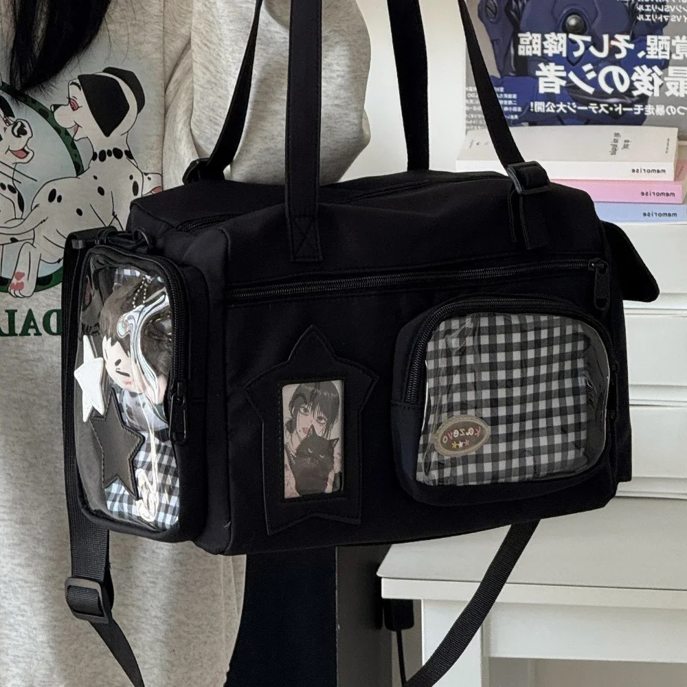 New Cute Hand-held Shoulder Japanese Ins Crossbody Large Capacity Versatile Travel Bag For Girl Kawaii Ulzzang Ita Сумка_voghion.com