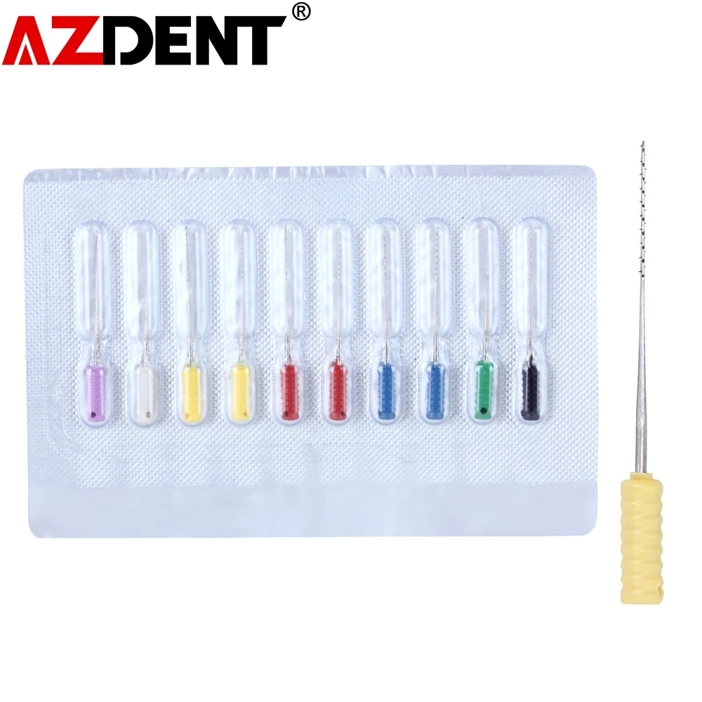 5Packs25mmBarbedBroachesDentalStainlessSteelRootCanalCleaning